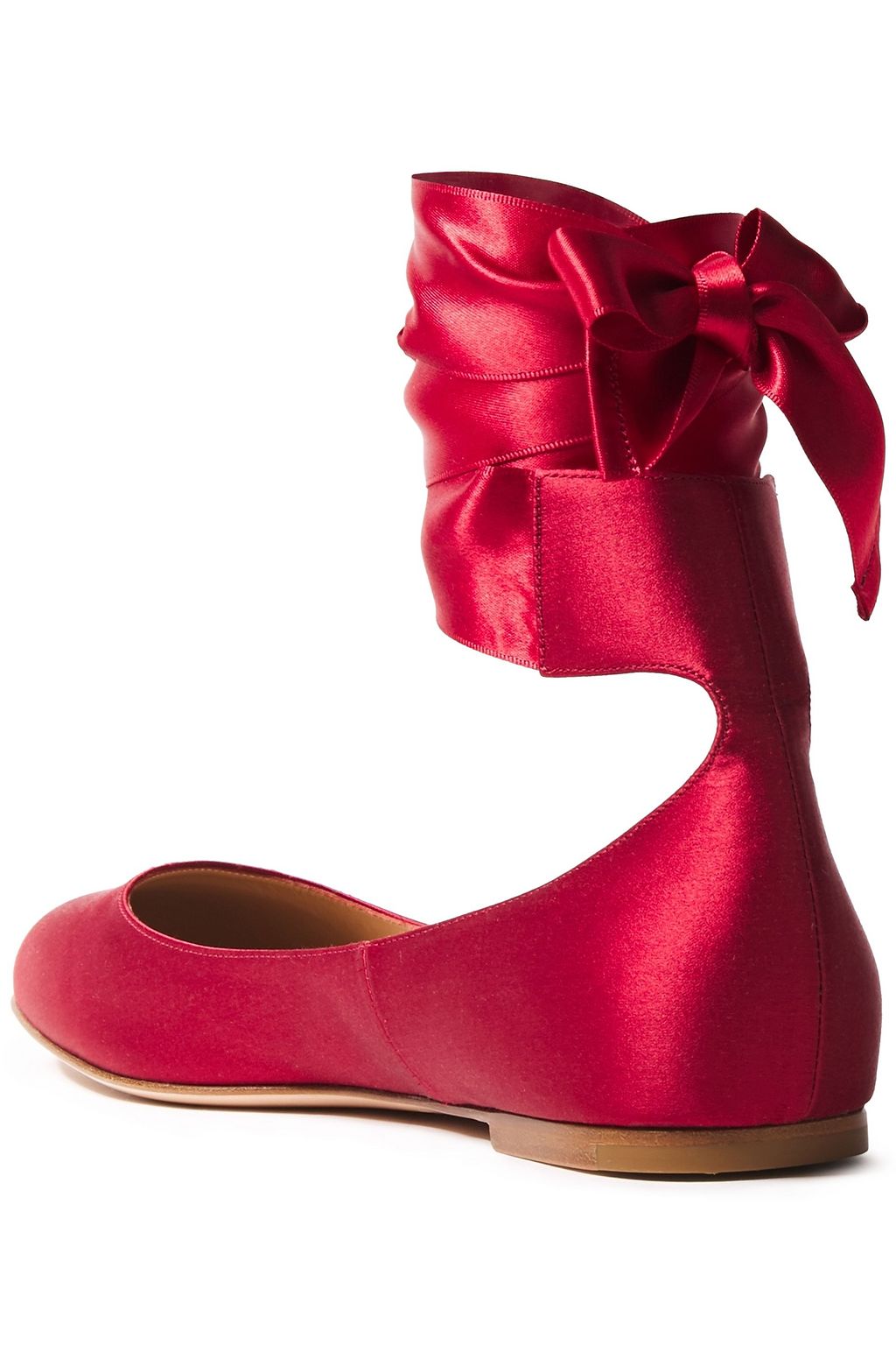 GIANVITO ROSSI Odette satin ballet flats