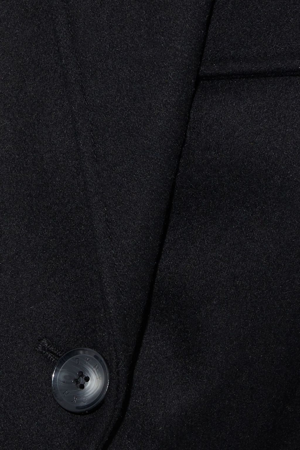 DKNY Double-breasted belted wool-blend felt coat