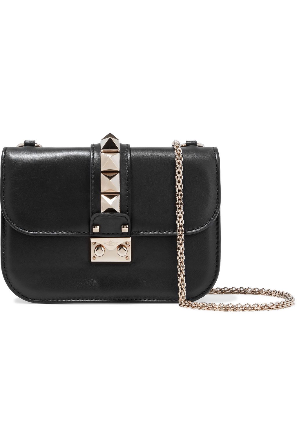 valentino garavani lock small leather shoulder bag