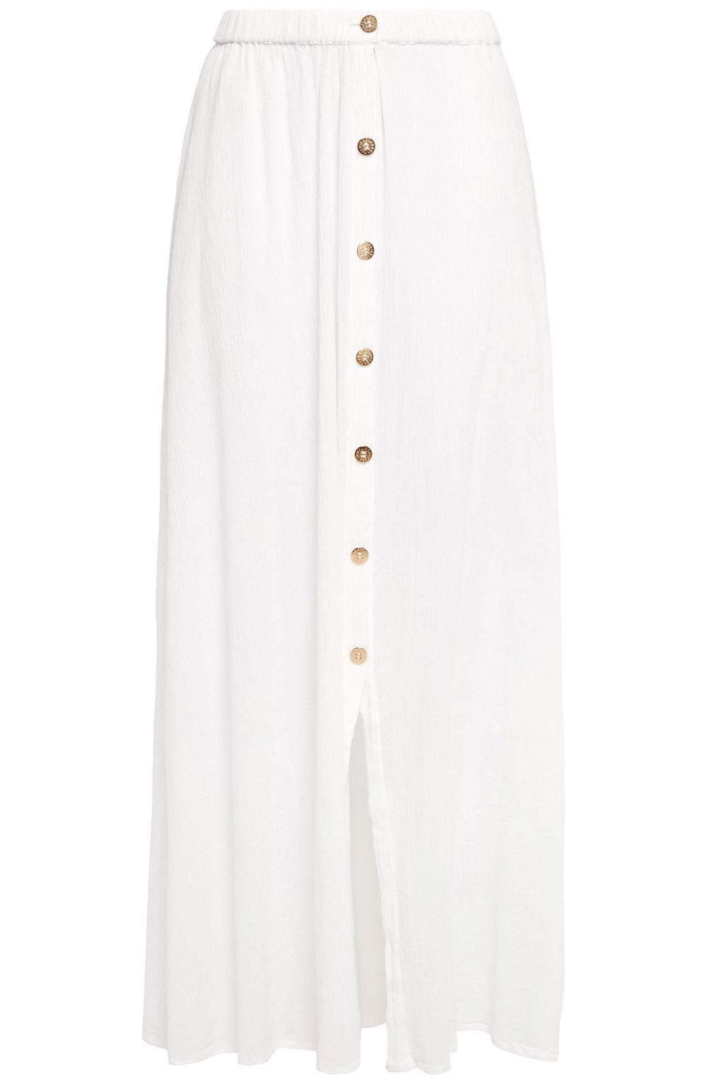 white gauze maxi skirt