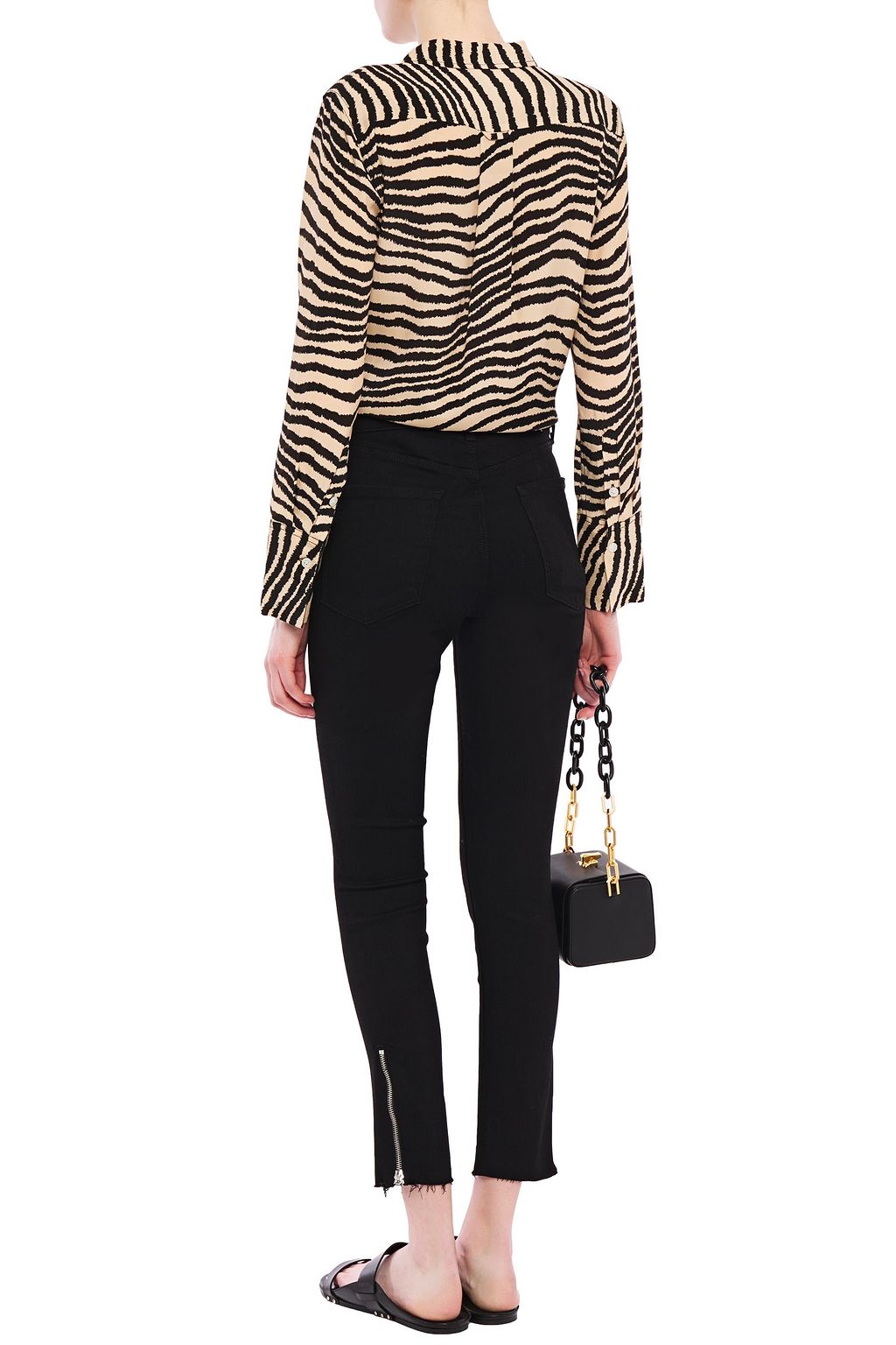 J BRAND ミッドライズ クロップド スキニー ジーンズ