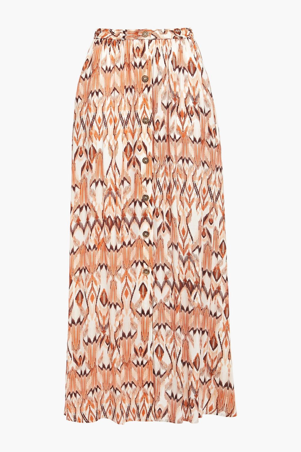 daisy print maxi skirt