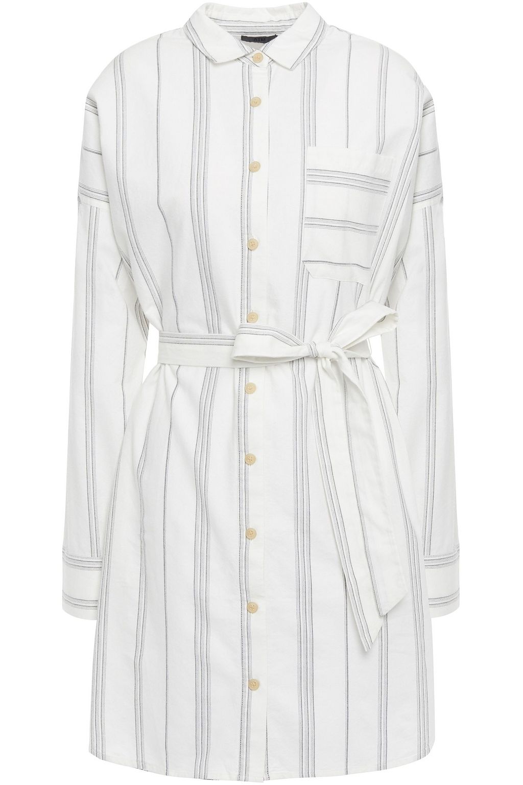 cotton mini shirt dress