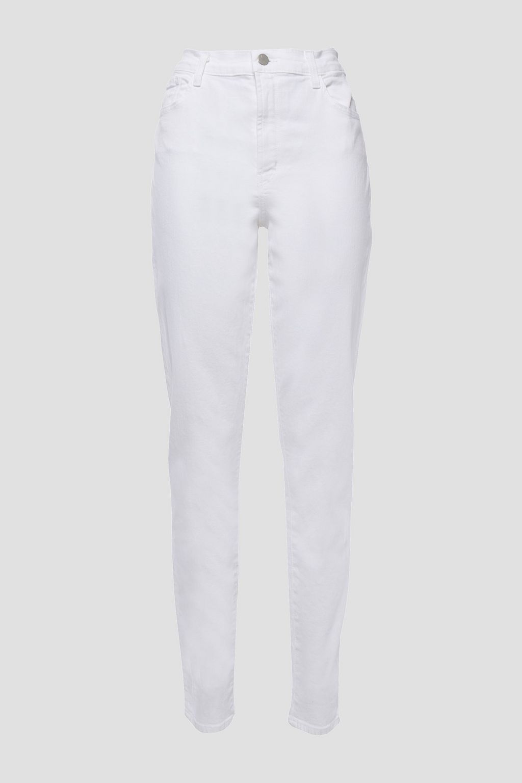 white slim leg jeans