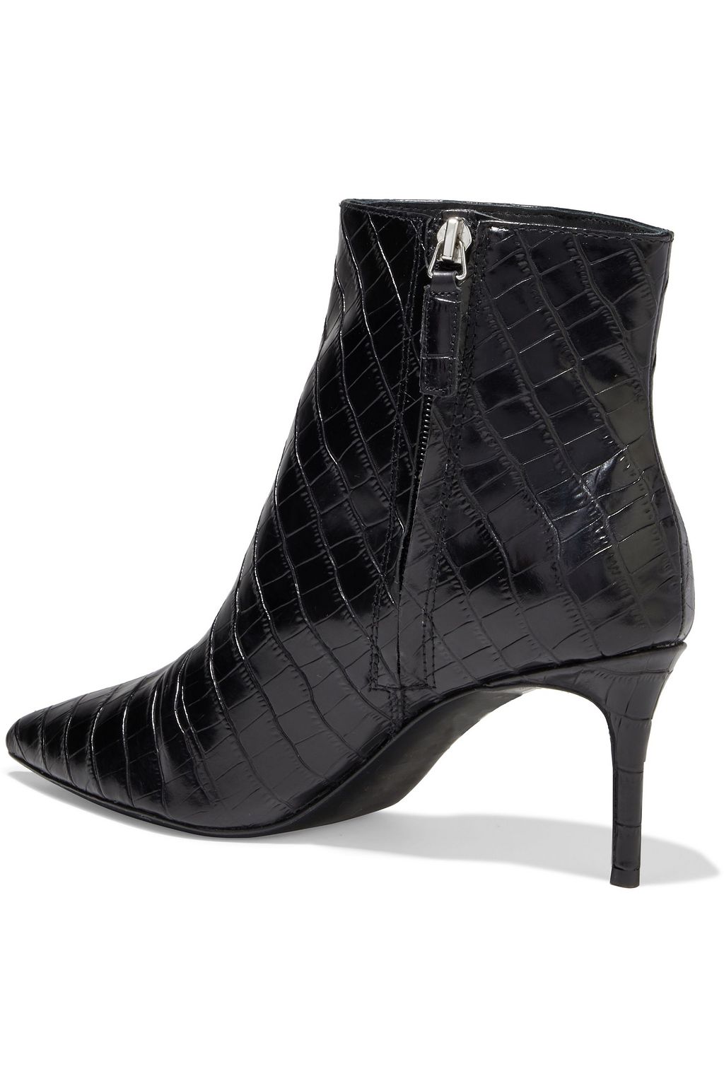 ALICE + OLIVIA Frema croc-effect leather ankle boots