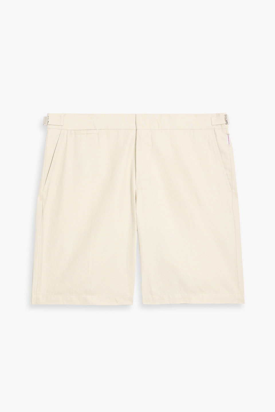 Orlebar Brown Norwich Cotton And Linen-blend Shorts In Sand
