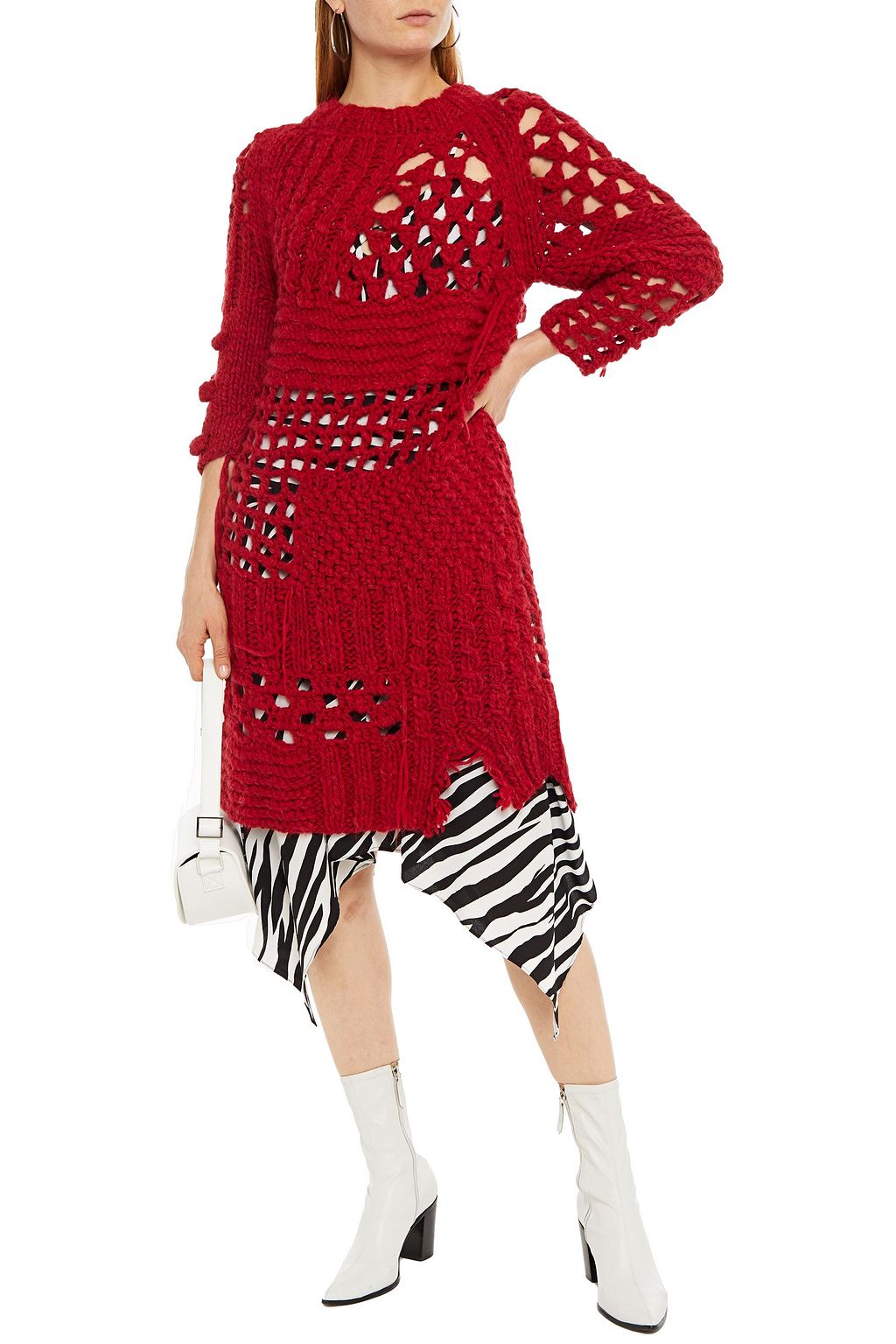 MM6 MAISON MARGIELA Open-knit dress