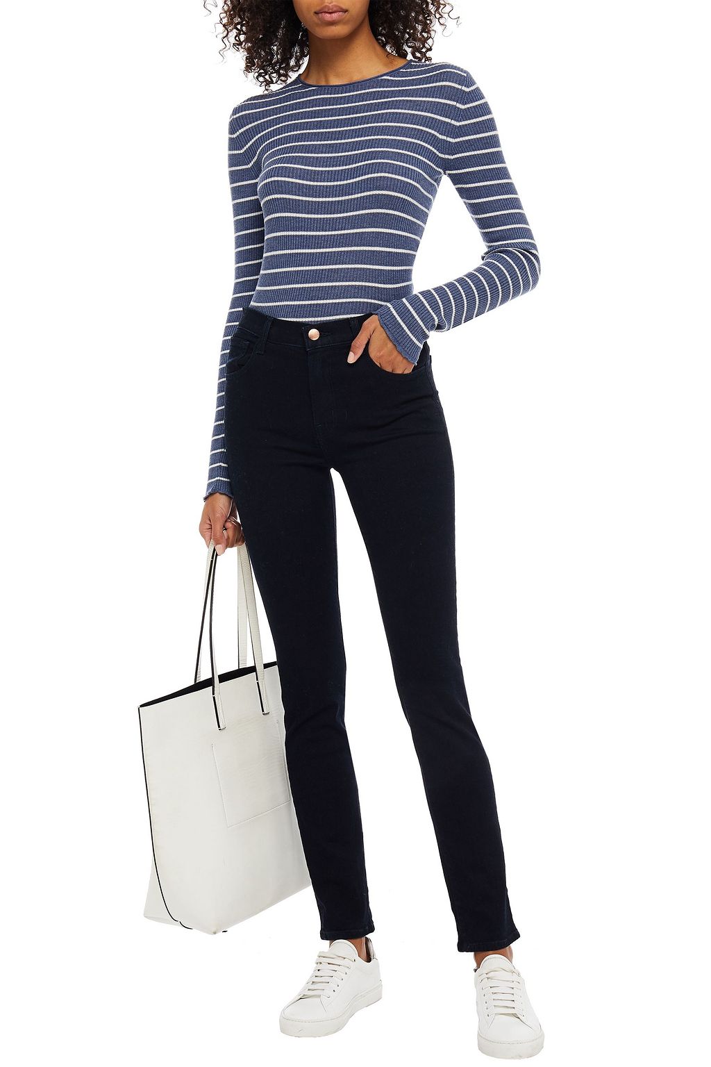 J BRAND High-rise tapered jeans