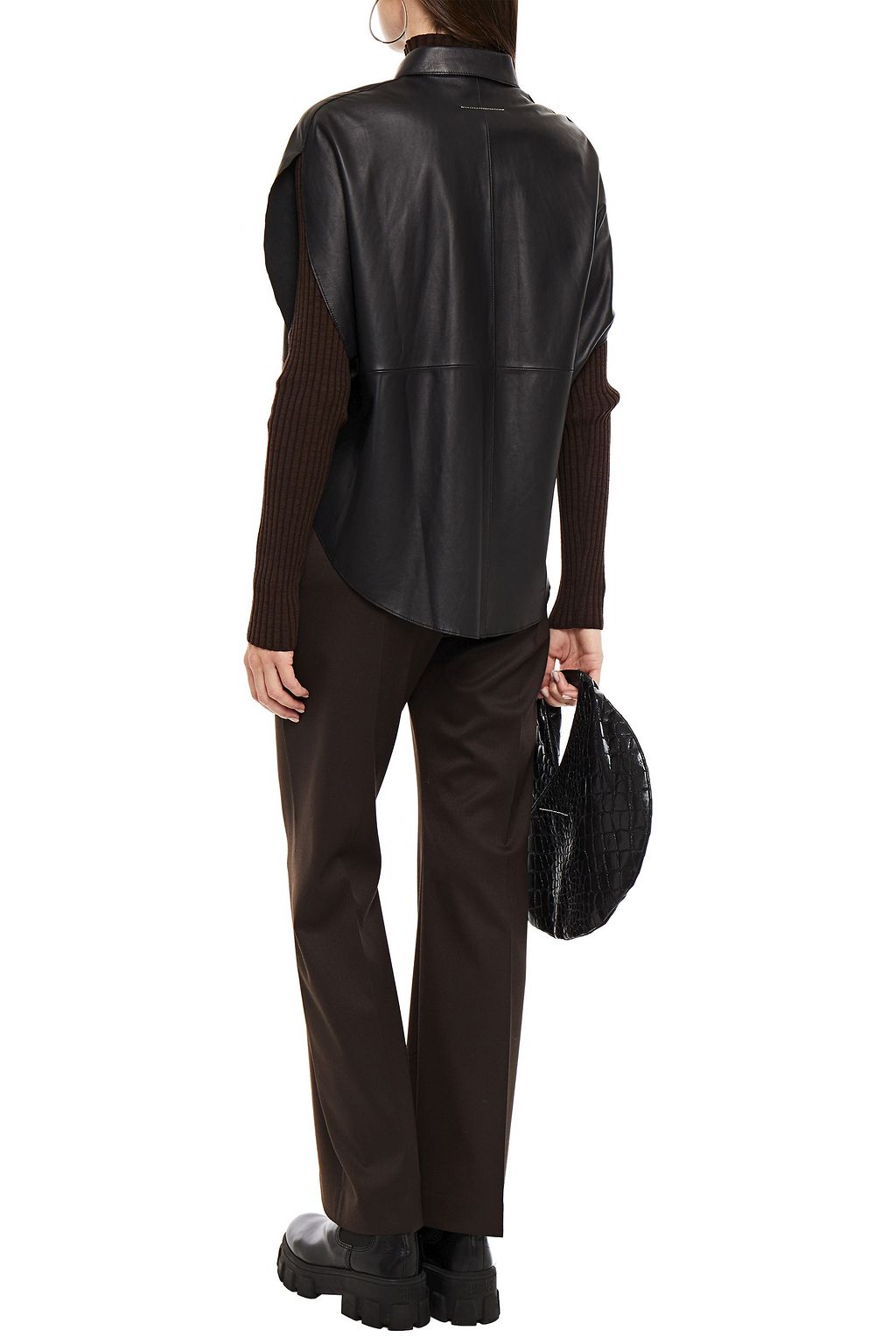 MM6 MAISON MARGIELA Oversized leather shirt