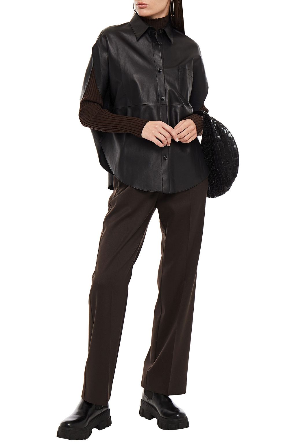 MM6 MAISON MARGIELA Oversized leather shirt