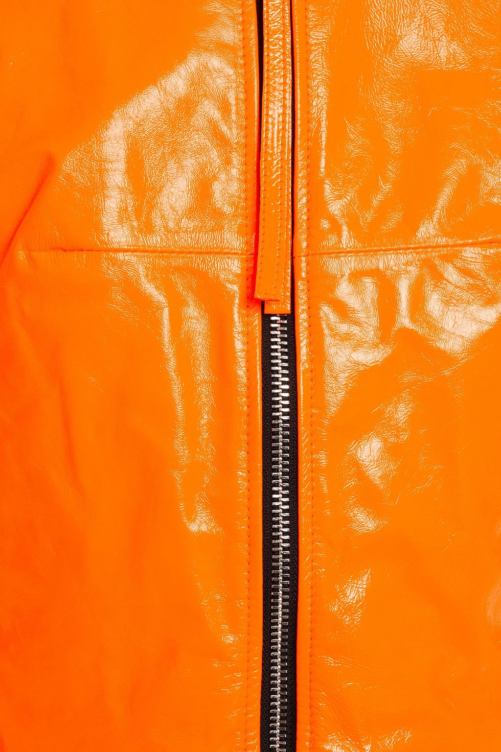 MM6 MAISON MARGIELA Cropped cracked patent-leather jacket