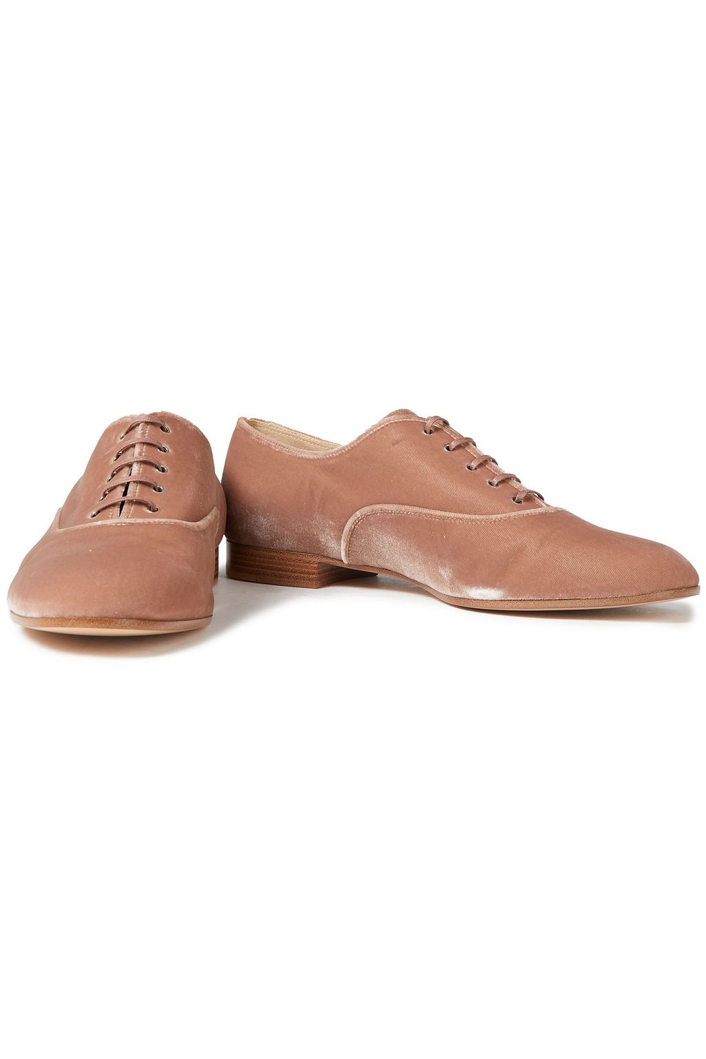 GIANVITO ROSSI Velvet brogues