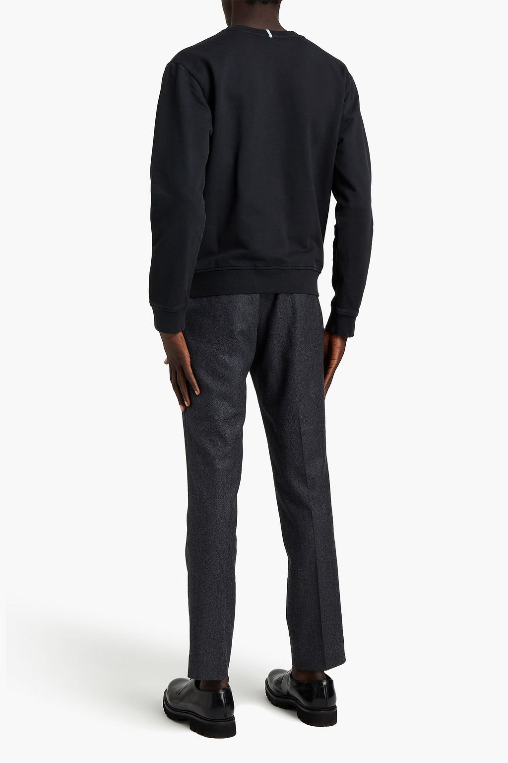 MCQ ALEXANDER MCQUEEN Embroidered French cotton-terry sweatshirt