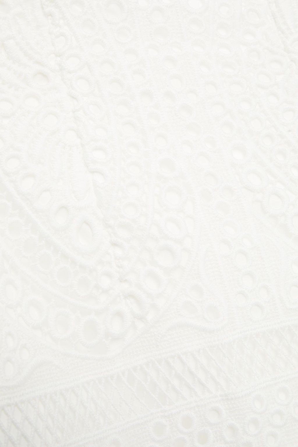 CHARO RUIZ IBIZA Broderie anglaise cotton-blend wide-leg pants