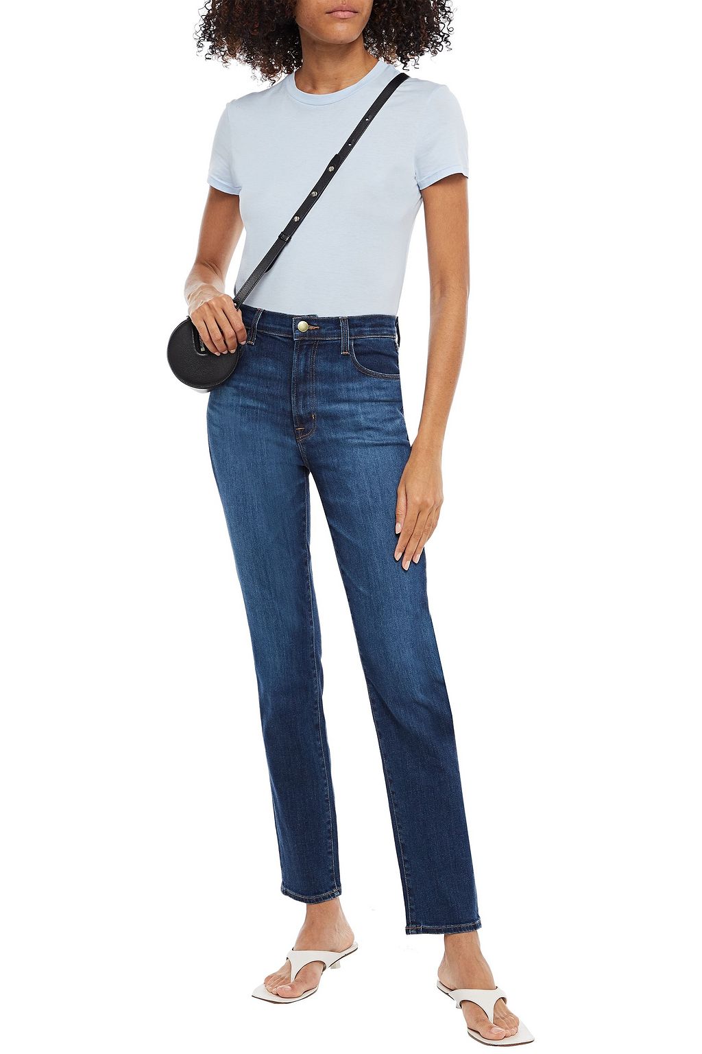 J BRAND Luna high-rise straight-leg jeans