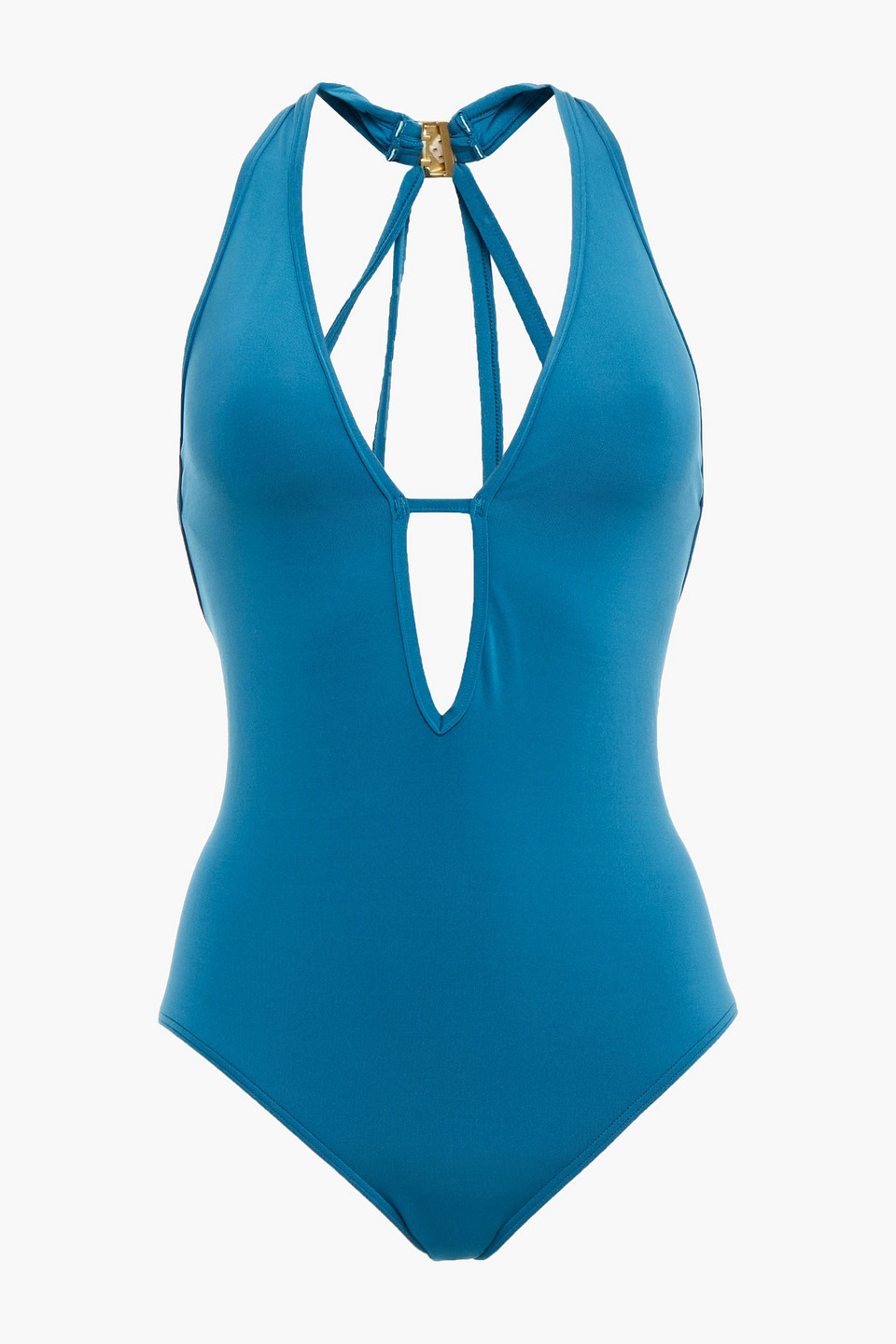 Jets Australia By Jessika Allen Woman Jetset Cutout Swimsuit Teal Size 14