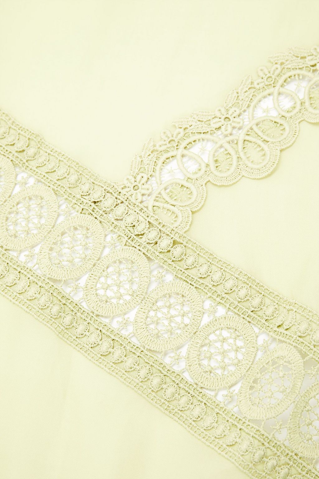 CHARO RUIZ IBIZA Guipure lace-trimmed cotton-blend pareo