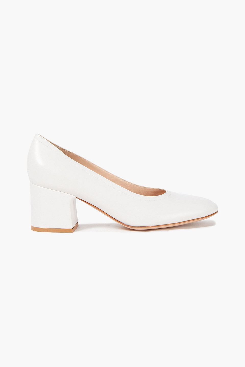 Gianvito Rossi Woman Leather Pumps Off-white Size 38
