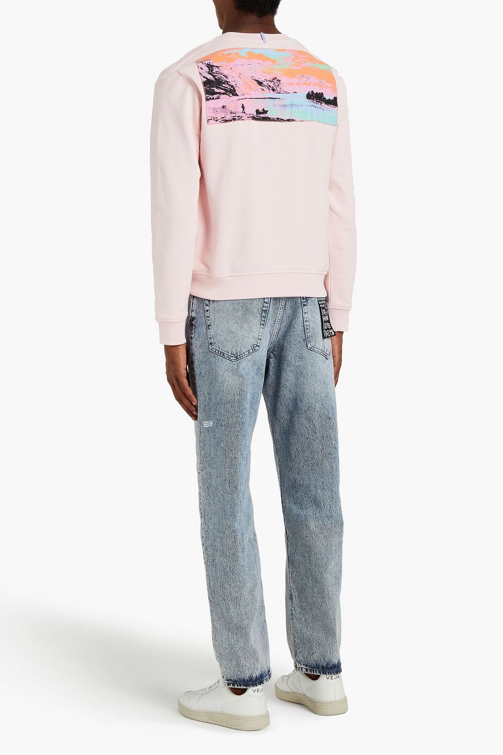 MCQ ALEXANDER MCQUEEN Embroidered printed French cotton-terry sweatshirt