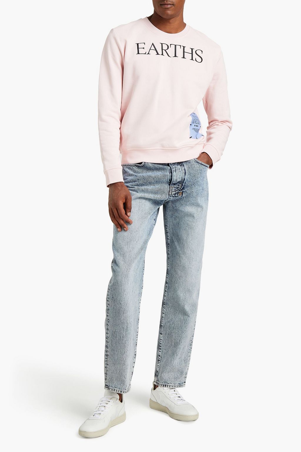 MCQ ALEXANDER MCQUEEN Embroidered printed French cotton-terry sweatshirt