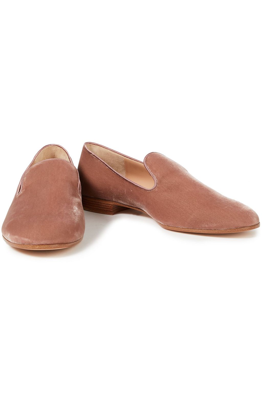GIANVITO ROSSI Velluto velvet loafers