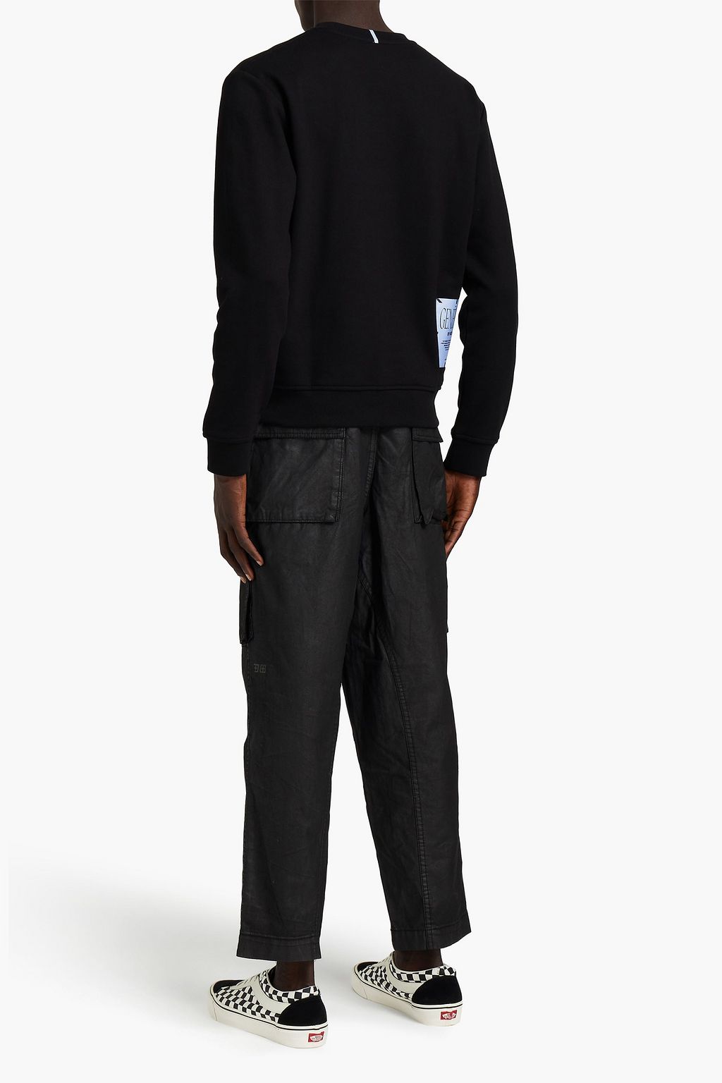MCQ ALEXANDER MCQUEEN Embroidered French cotton-terry sweatshirt