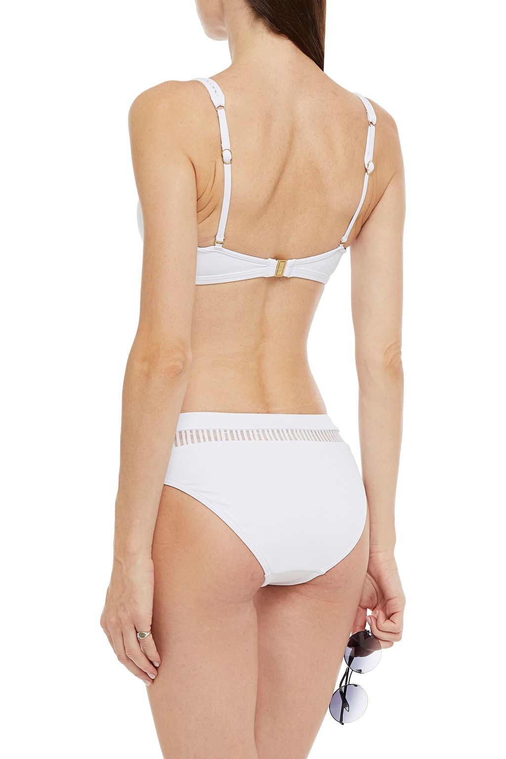 JETS AUSTRALIA BY JESSIKA ALLEN Jacquard-trimmed mid-rise bikini briefs