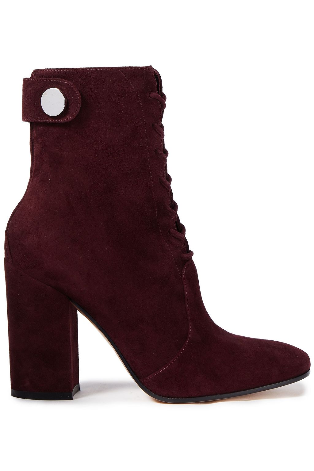 maroon suede ankle boots