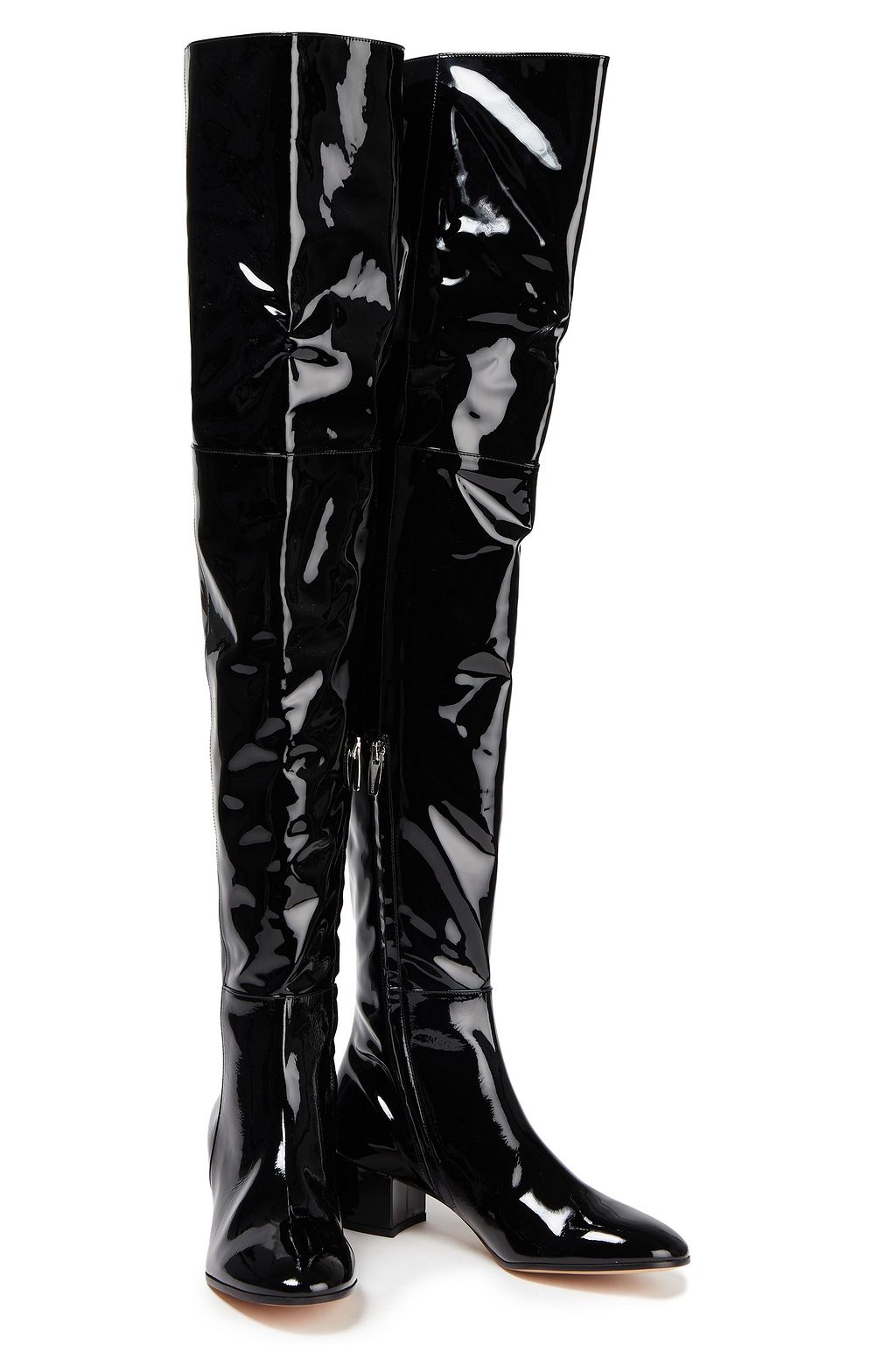 GIANVITO ROSSI Patent-leather thigh boots