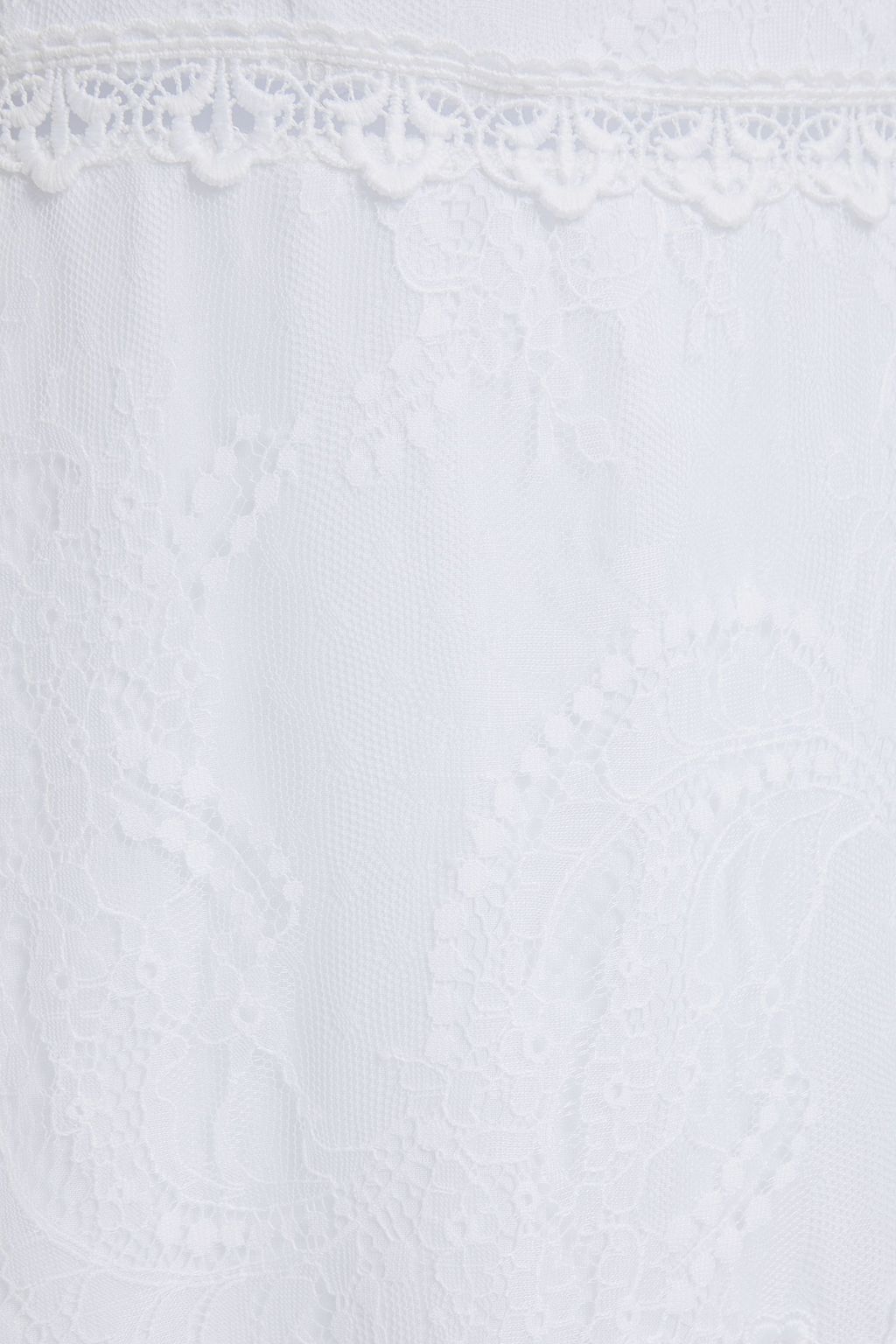 CHARO RUIZ IBIZA Hilde crocheted lace-trimmed cotton-blend voile maxi dress