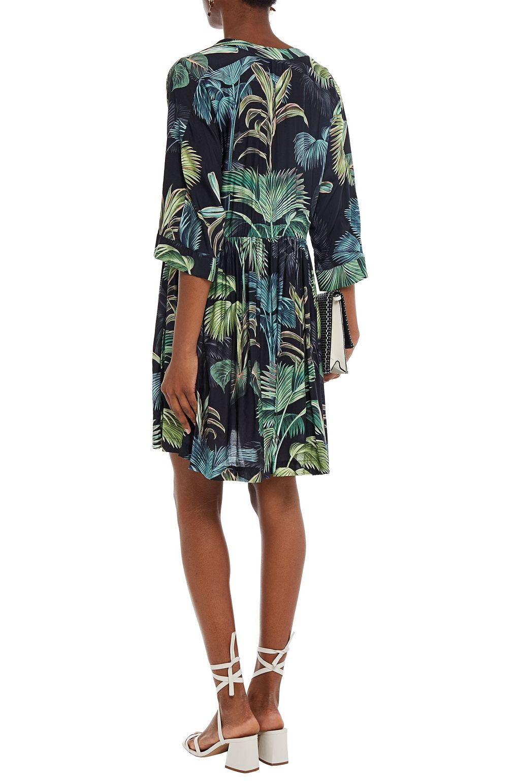 JETS AUSTRALIA BY JESSIKA ALLEN Evoke gathered printed voile mini dress