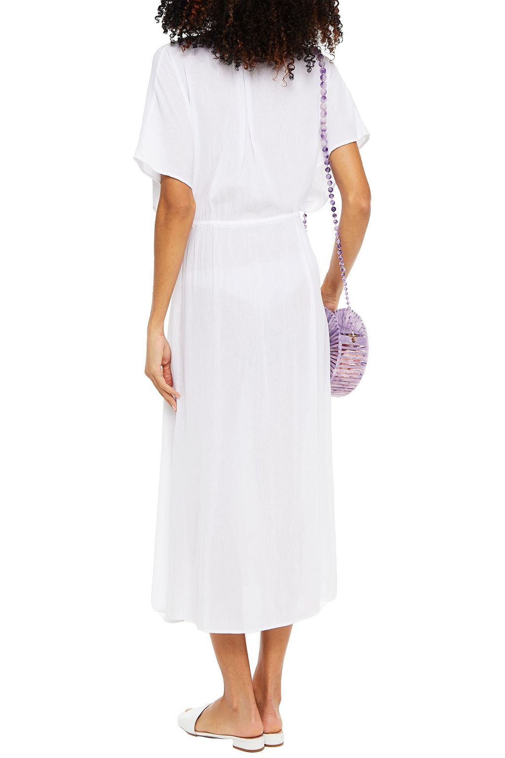 JETS AUSTRALIA BY JESSIKA ALLEN Tassel-trimmed cotton-blend gauze midi dress
