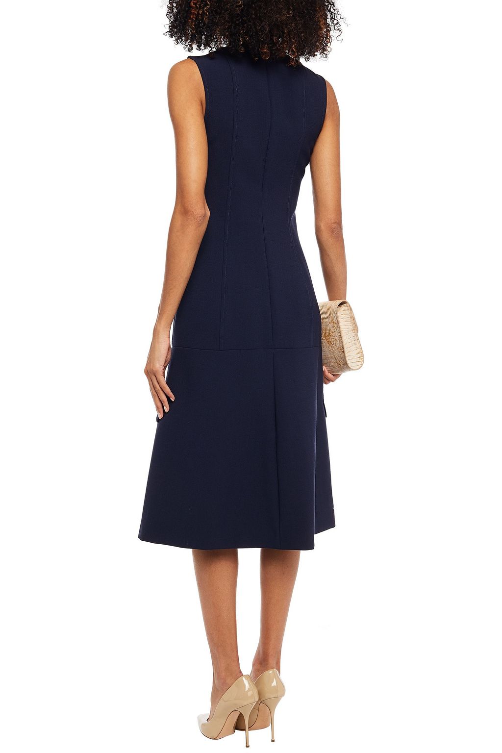 VICTORIA BECKHAM Crepe midi dress