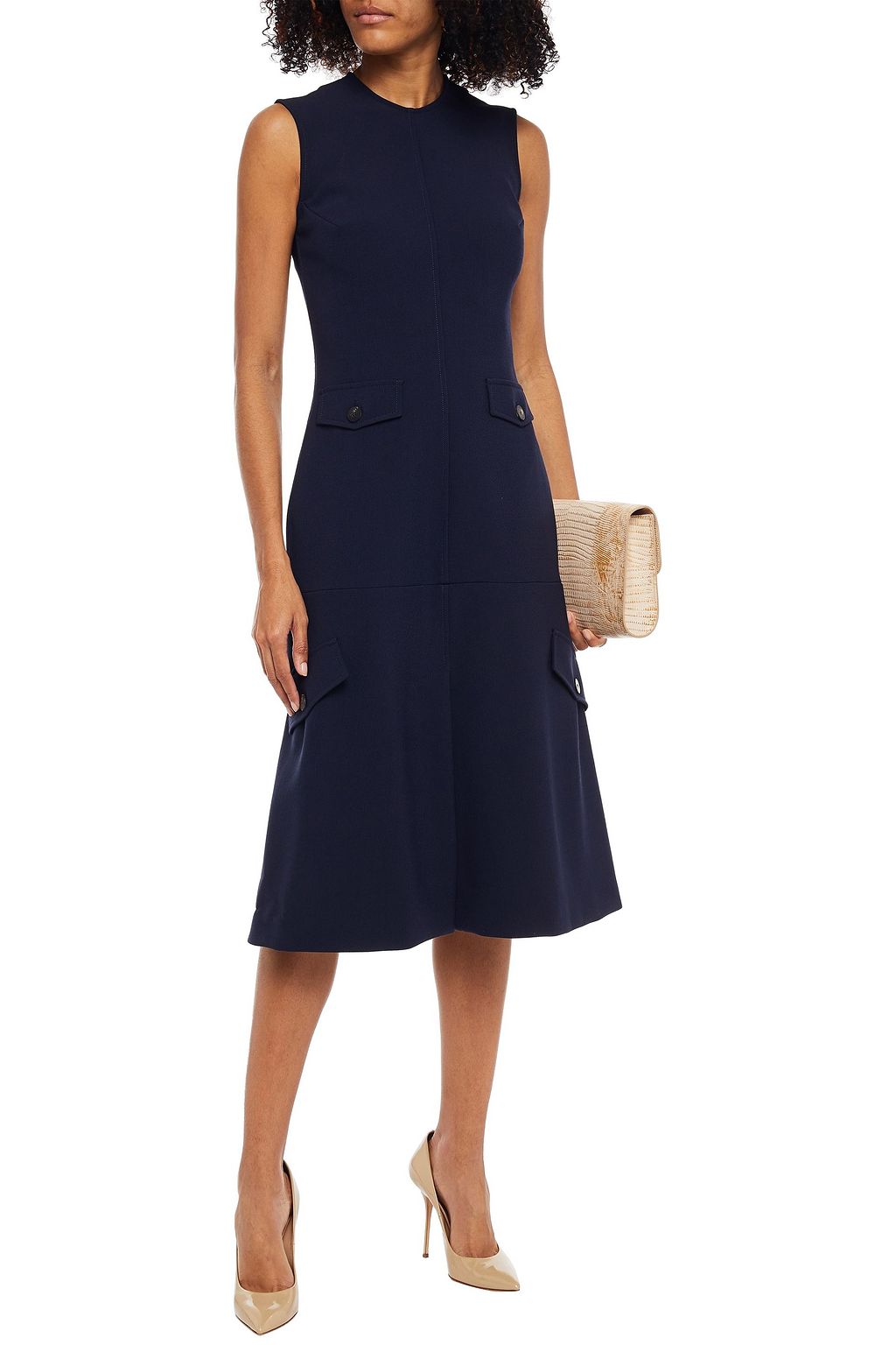 VICTORIA BECKHAM Crepe midi dress