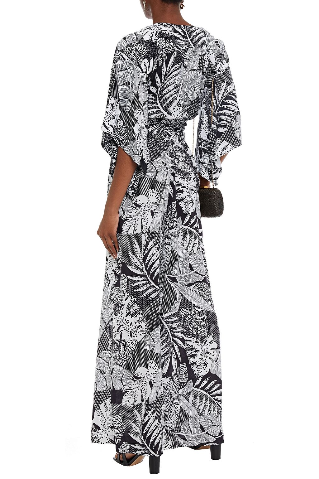 JETS AUSTRALIA BY JESSIKA ALLEN Printed woven wrap top