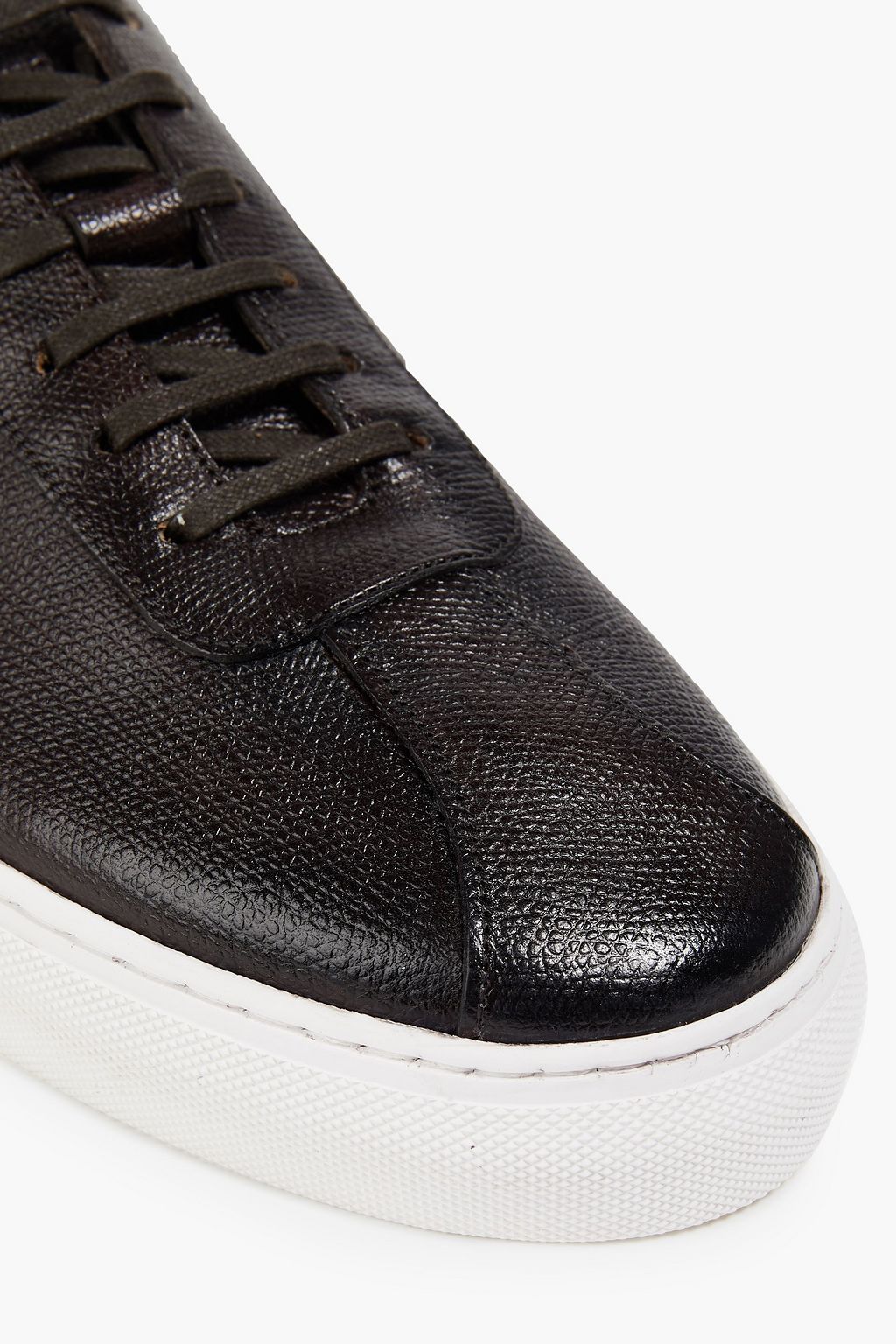 GRENSON Textured-leather sneakers