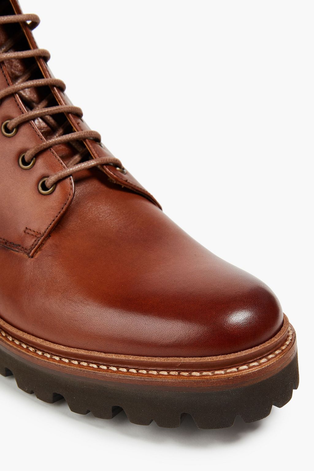 GRENSON Burnished-leather boots