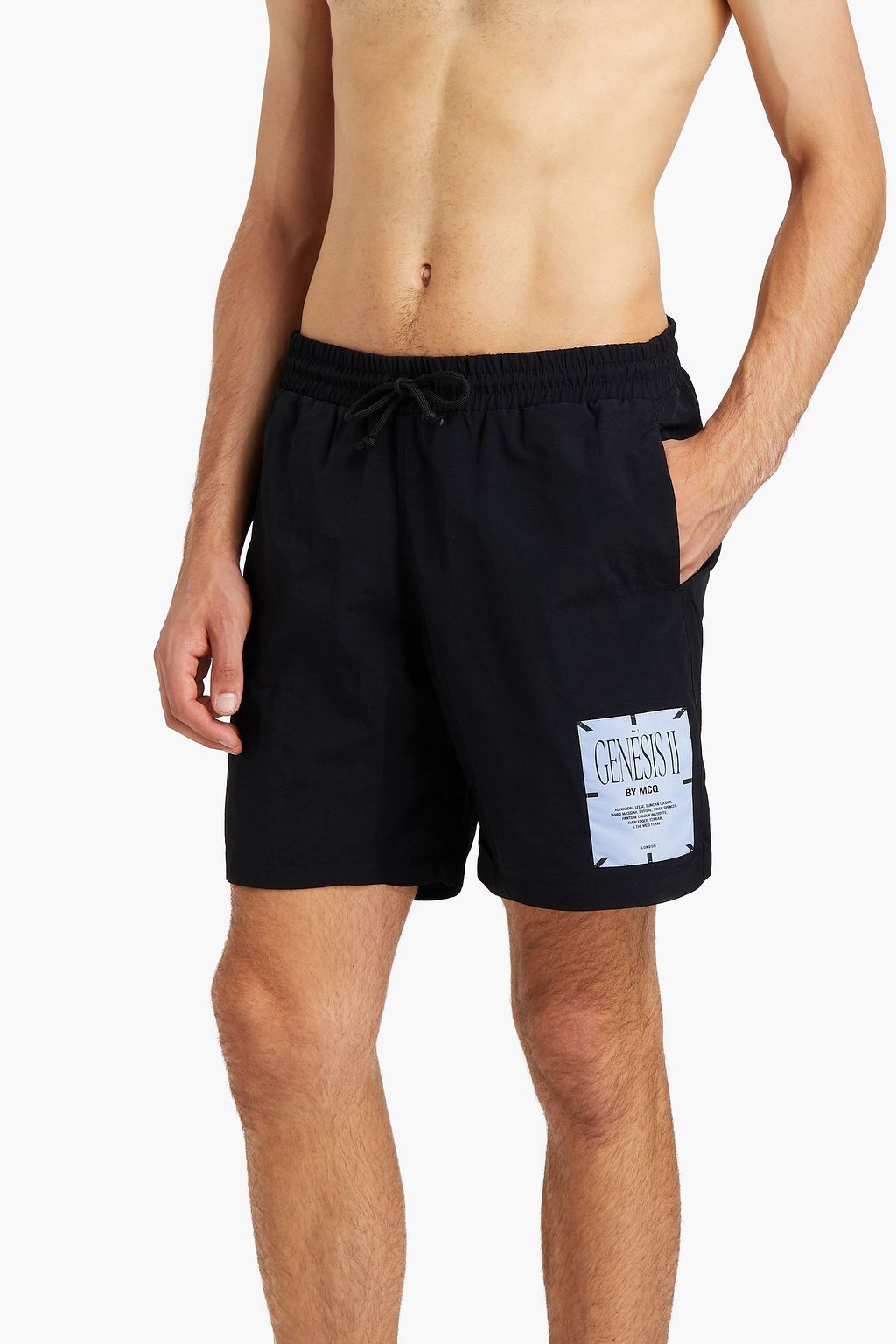 MCQ ALEXANDER MCQUEEN Short-length shell swim shorts