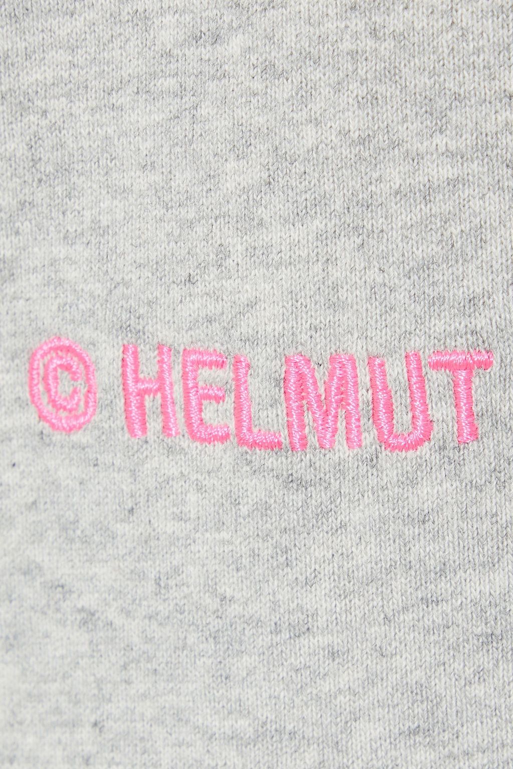 HELMUT LANG Embroidered French cotton-terry track pants