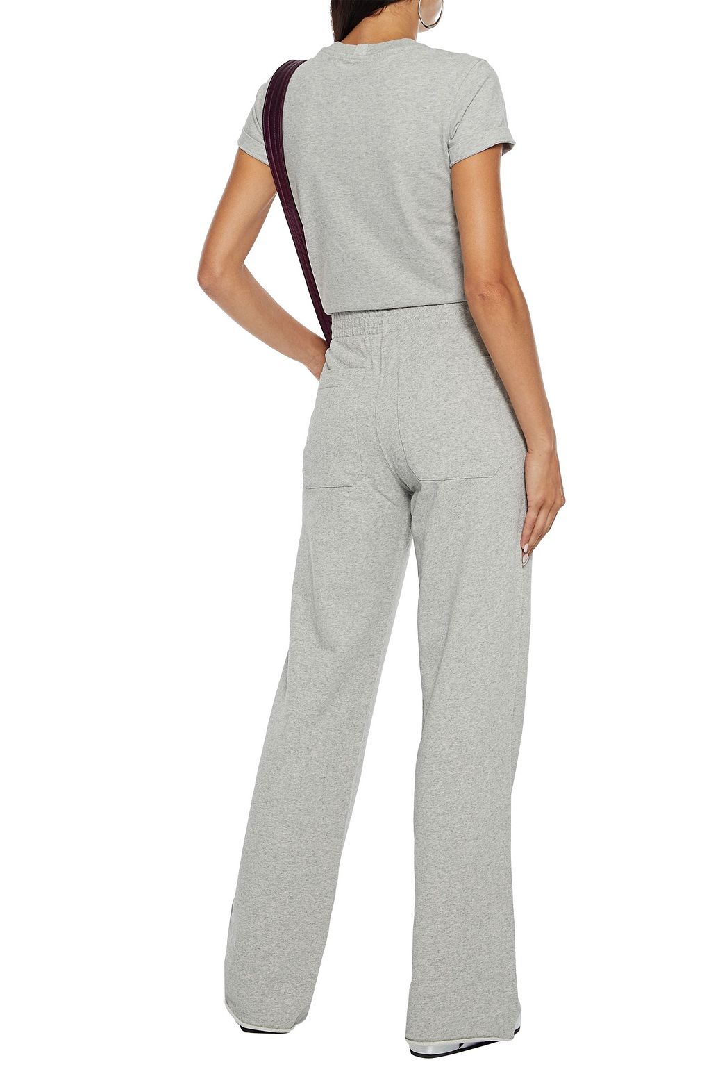 HELMUT LANG Embroidered French cotton-terry track pants