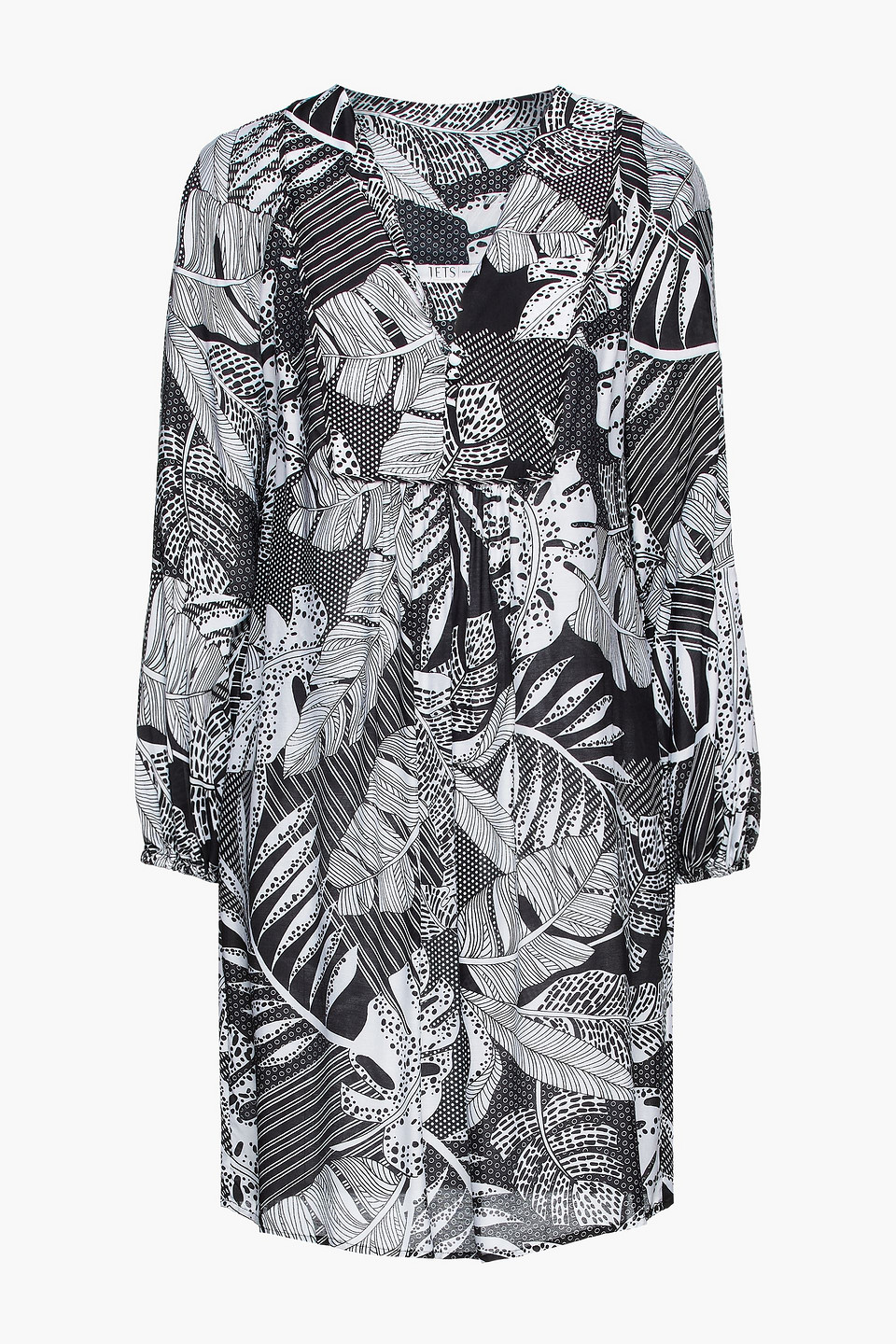 Jets Australia By Jessika Allen Woman Printed Woven Mini Dress Black Size S