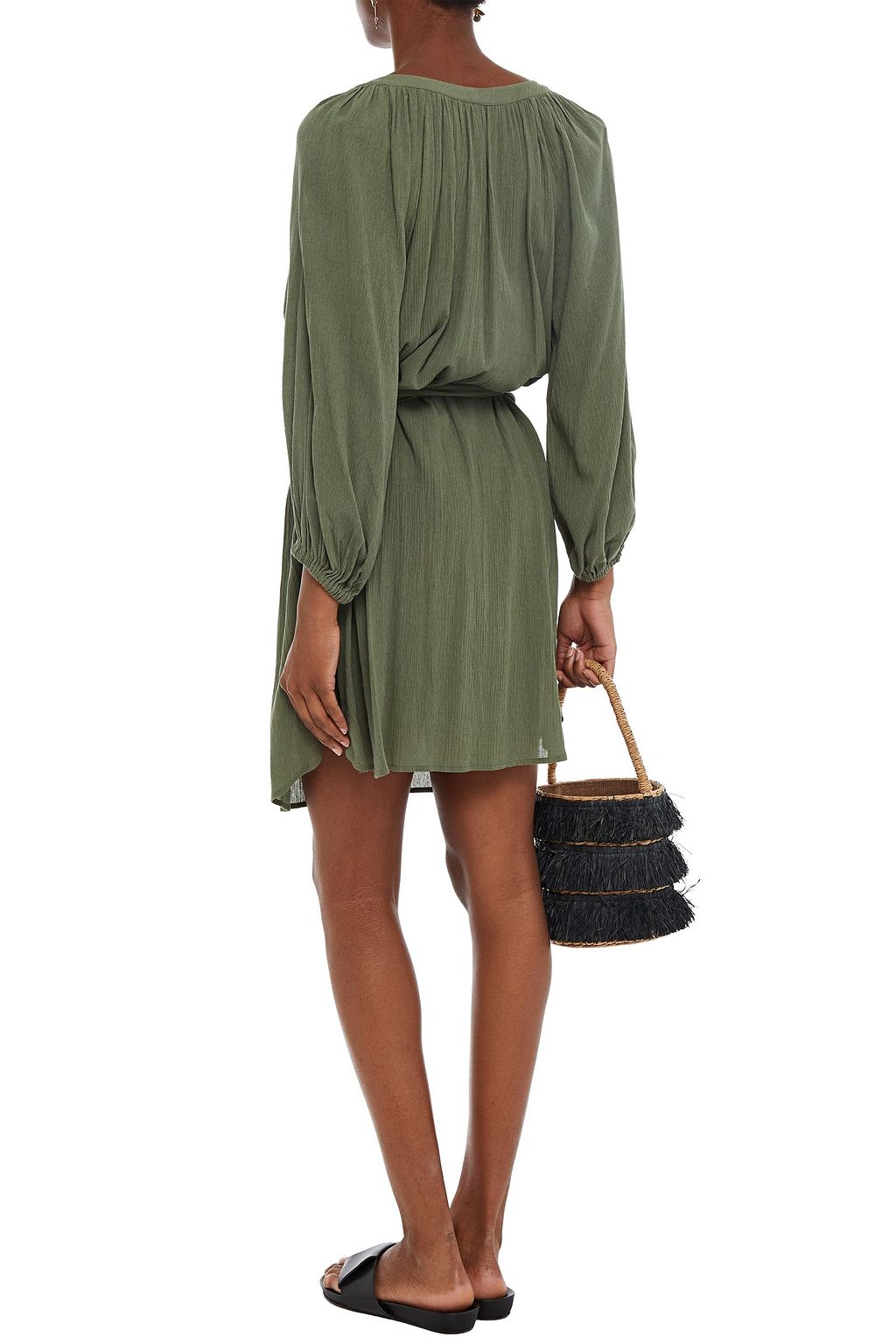 JETS AUSTRALIA BY JESSIKA ALLEN Belted cotton-blend gauze dress