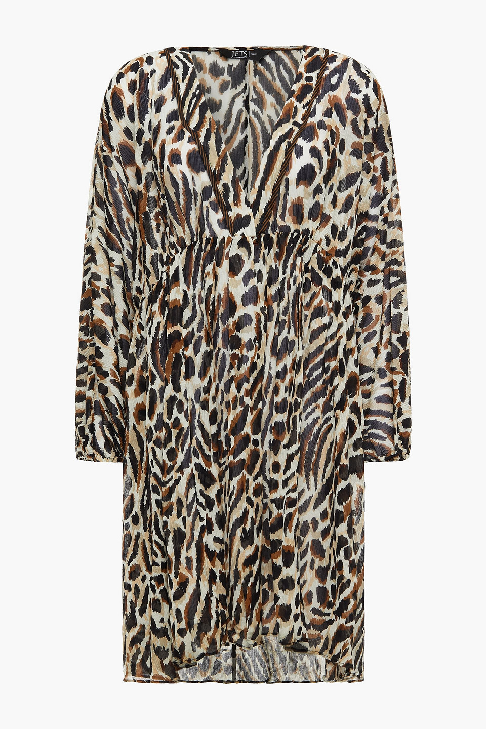 Jets Australia By Jessika Allen Woman Prowess Leopard-print Cotton And Silk-blend Mini Dress Animal Print Size XS