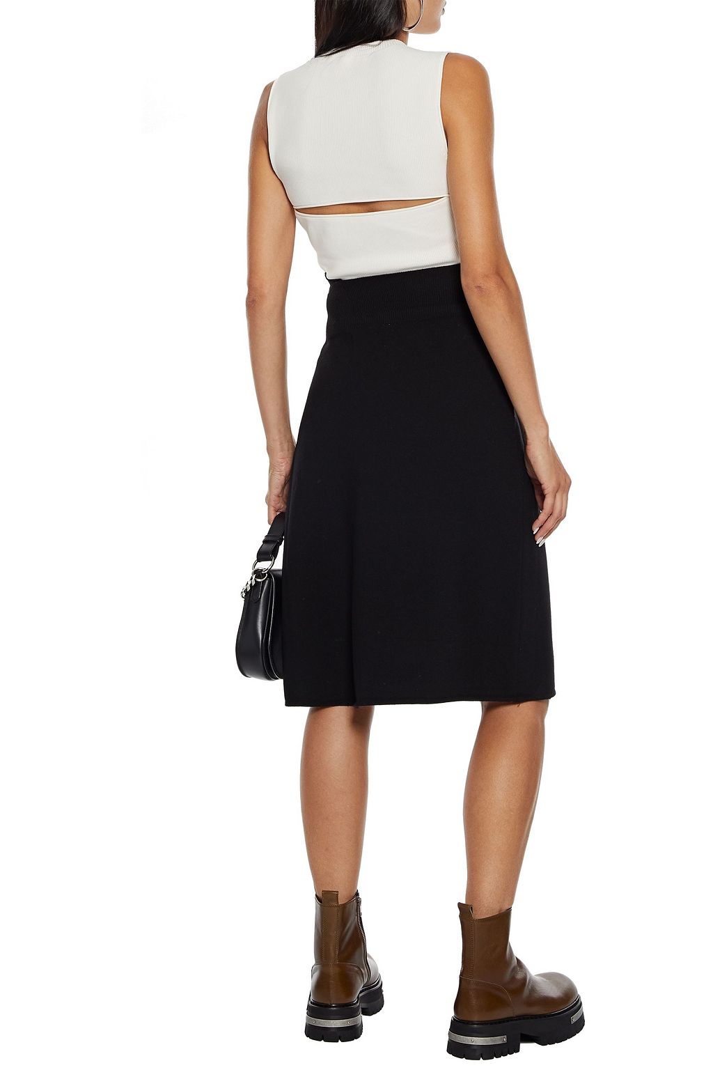 HELMUT LANG Cutout ribbed-knit tank