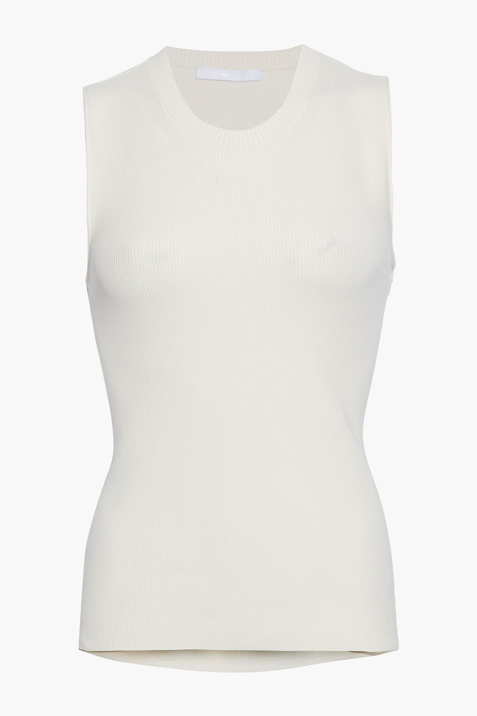 Cutout ribbed-knit tank