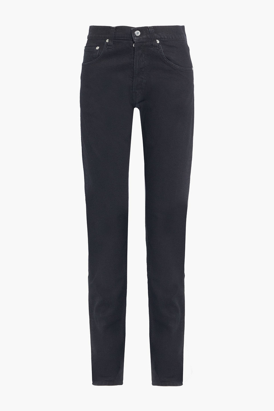 helmut lang - masc hi high-rise straight-leg jeans - black - 26