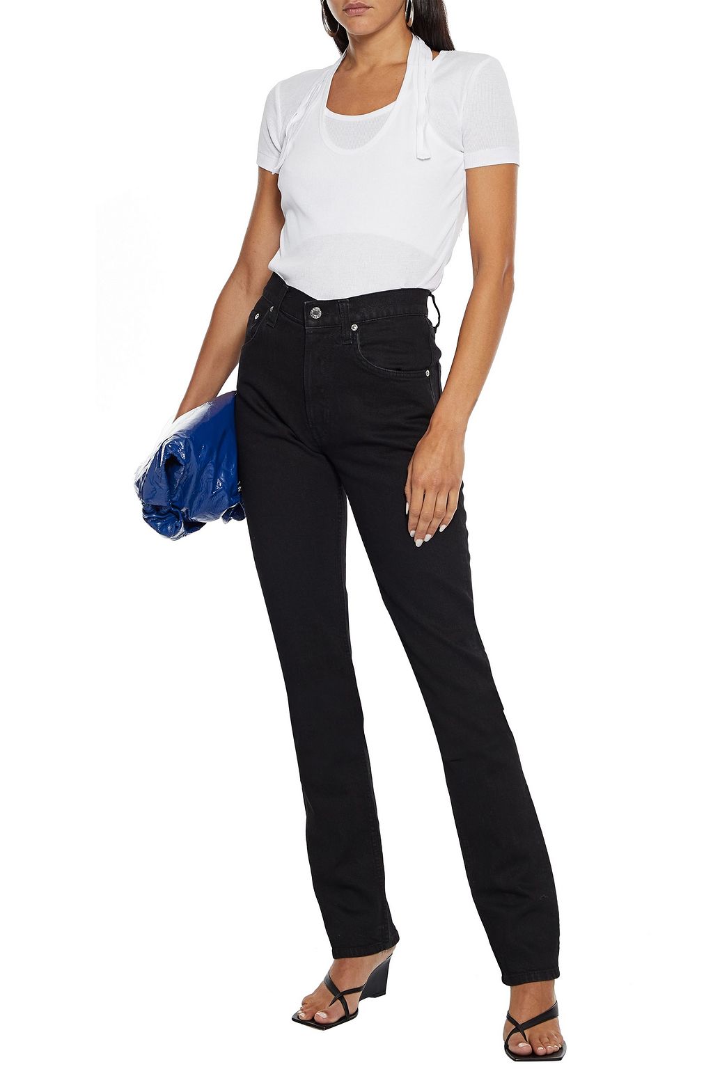 HELMUT LANG Masc Hi high-rise straight-leg jeans