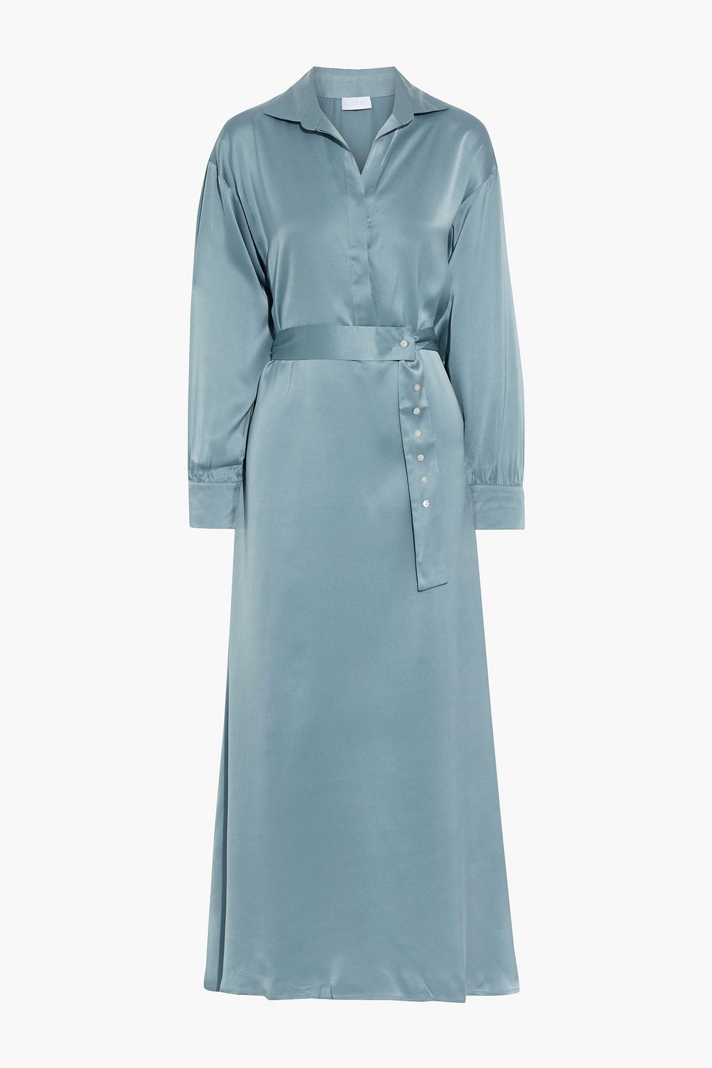 Gemaakt om te onthouden Wapenstilstand moordenaar ASCENO Porto belted washed-silk maxi shirt dress | Sale up to 70% off | THE  OUTNET