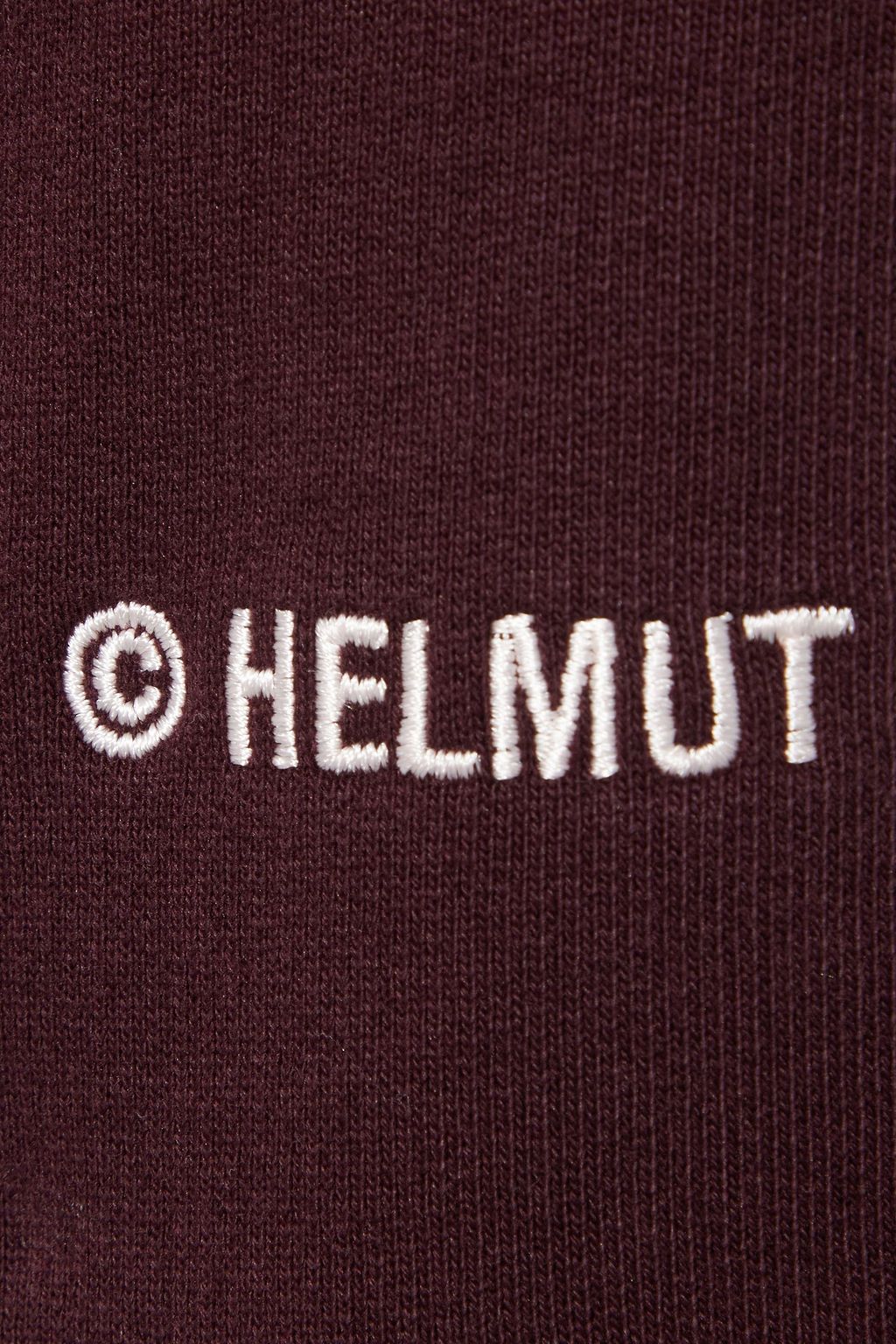HELMUT LANG Embroidered French cotton-terry track pants