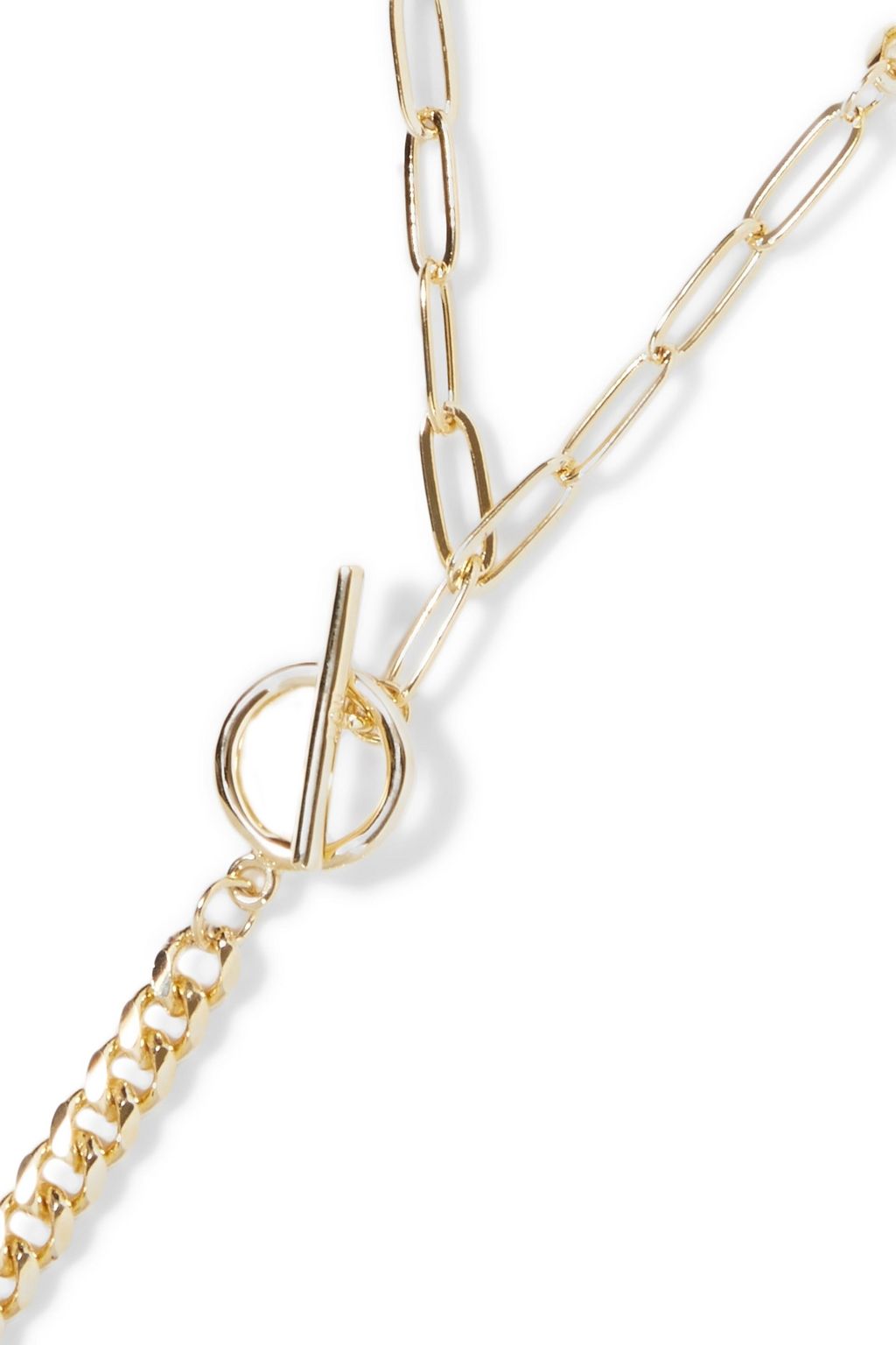 NOIR JEWELRY Gold-tone, stone and crystal necklace